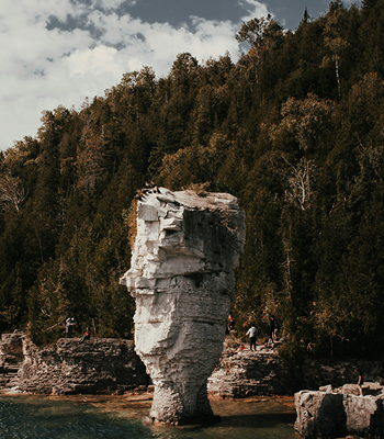 two professionals in a conversation